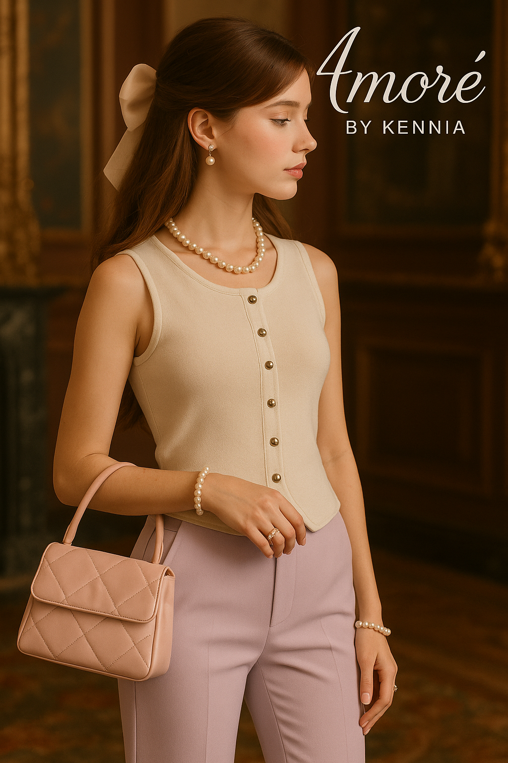 Ivory Grace Coquette Top