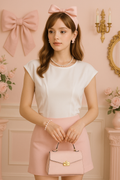 BLUSH ELEGANCE PEARL BLOUSE