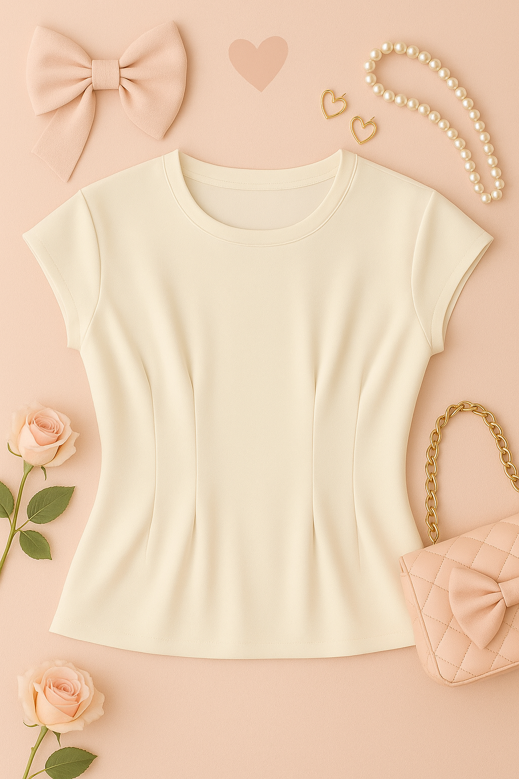 BLUSH ELEGANCE PEARL BLOUSE